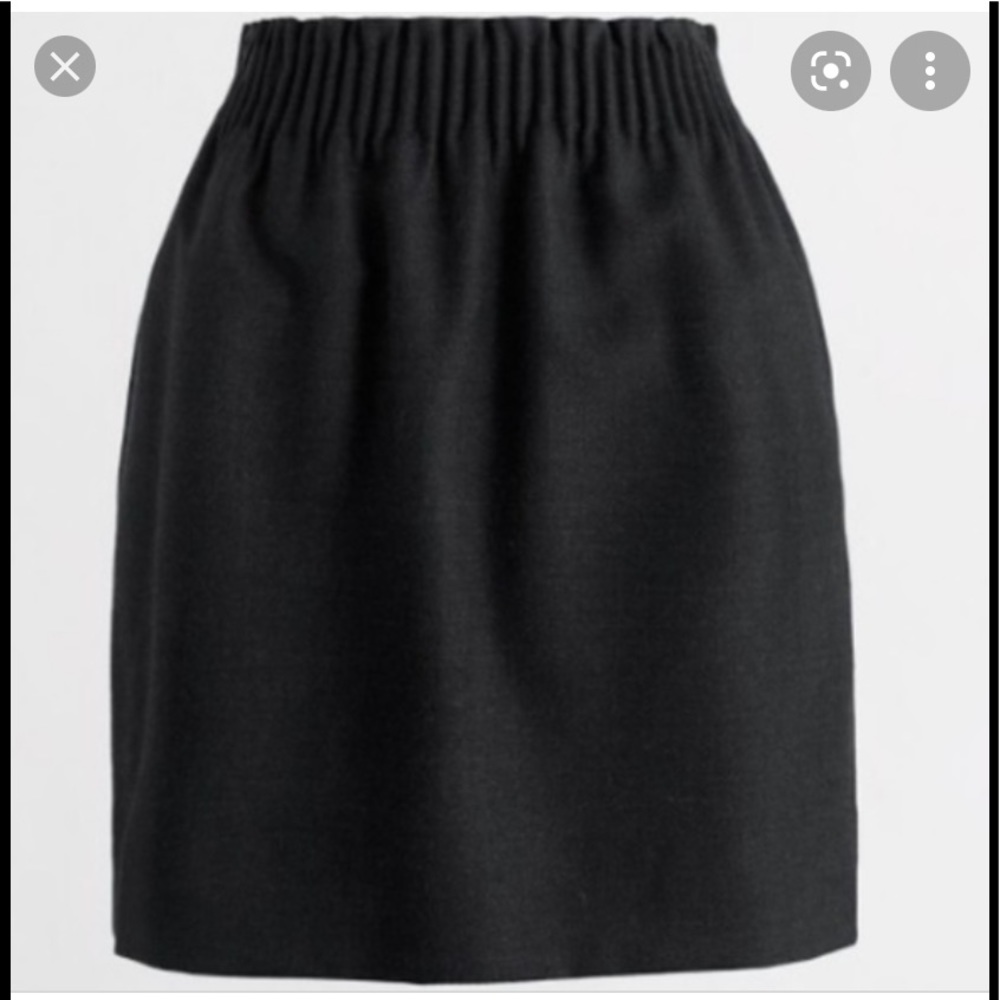 J.Crew Black Linen Skirt